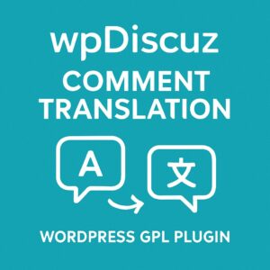 wpDiscuz - Comment Translation – WordPress GPL Plugin