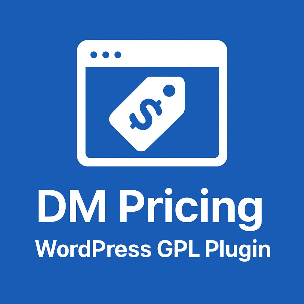 DM Pricing – WordPress GPL Plugin