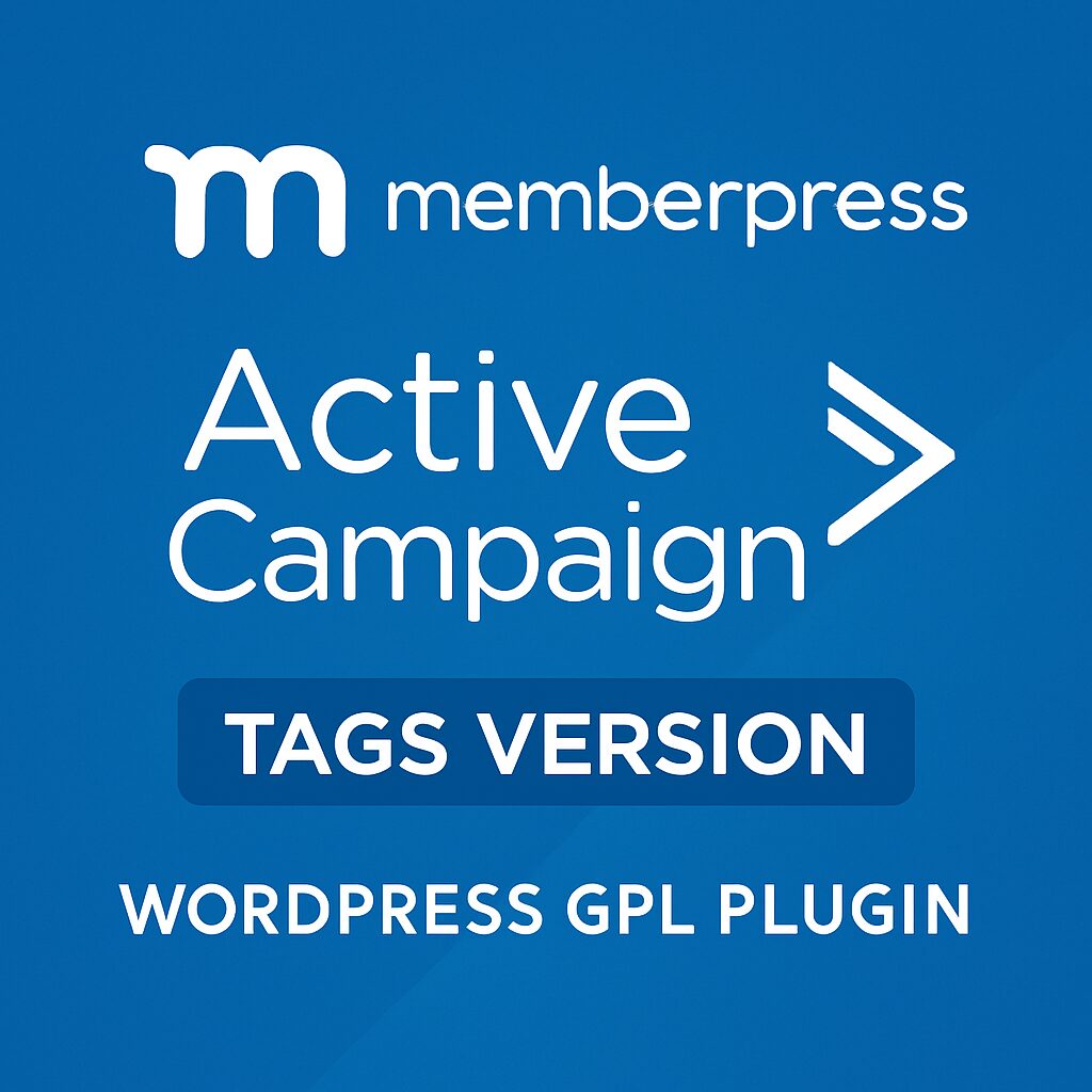MemberPress ActiveCampaign - Tags Version – WordPress GPL Plugin