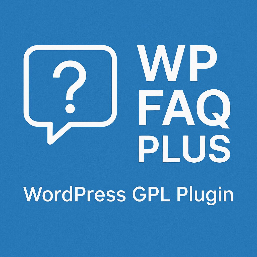 WP FAQ Plus – WordPress GPL Plugin