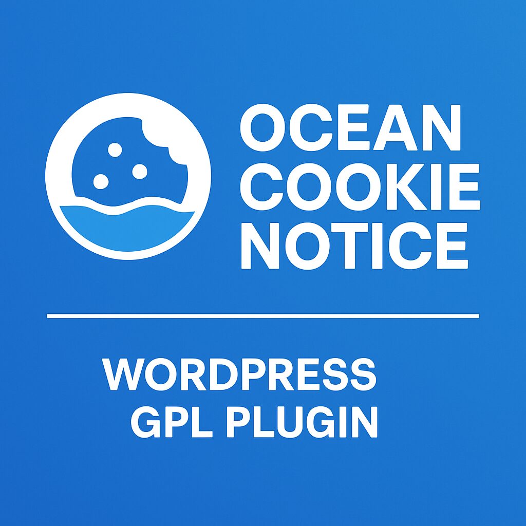 Ocean Cookie Notice – WordPress GPL Plugin