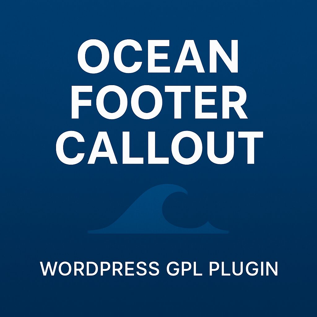 Ocean Footer Callout – WordPress GPL Plugin