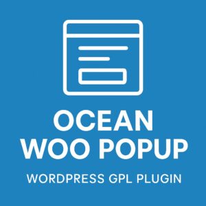 Ocean Woo Popup – WordPress GPL Plugin