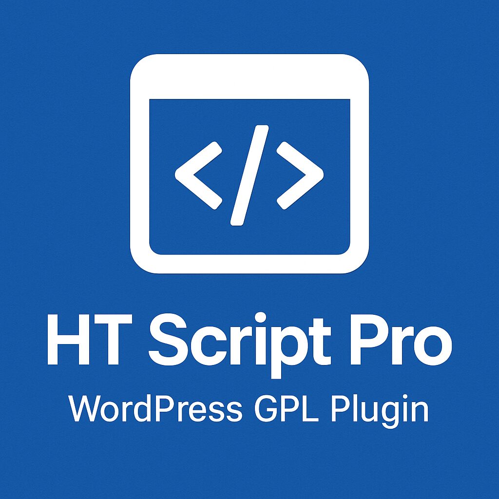 HT Script Pro – WordPress GPL Plugin