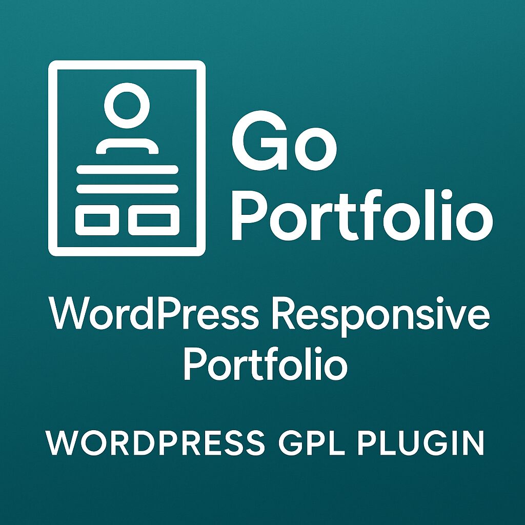 Go Portfolio - WordPress Responsive Portfolio – WordPress GPL Plugin
