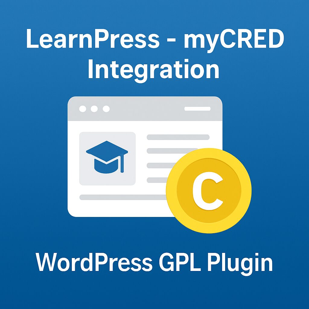 LearnPress - myCRED Integration – WordPress GPL Plugin